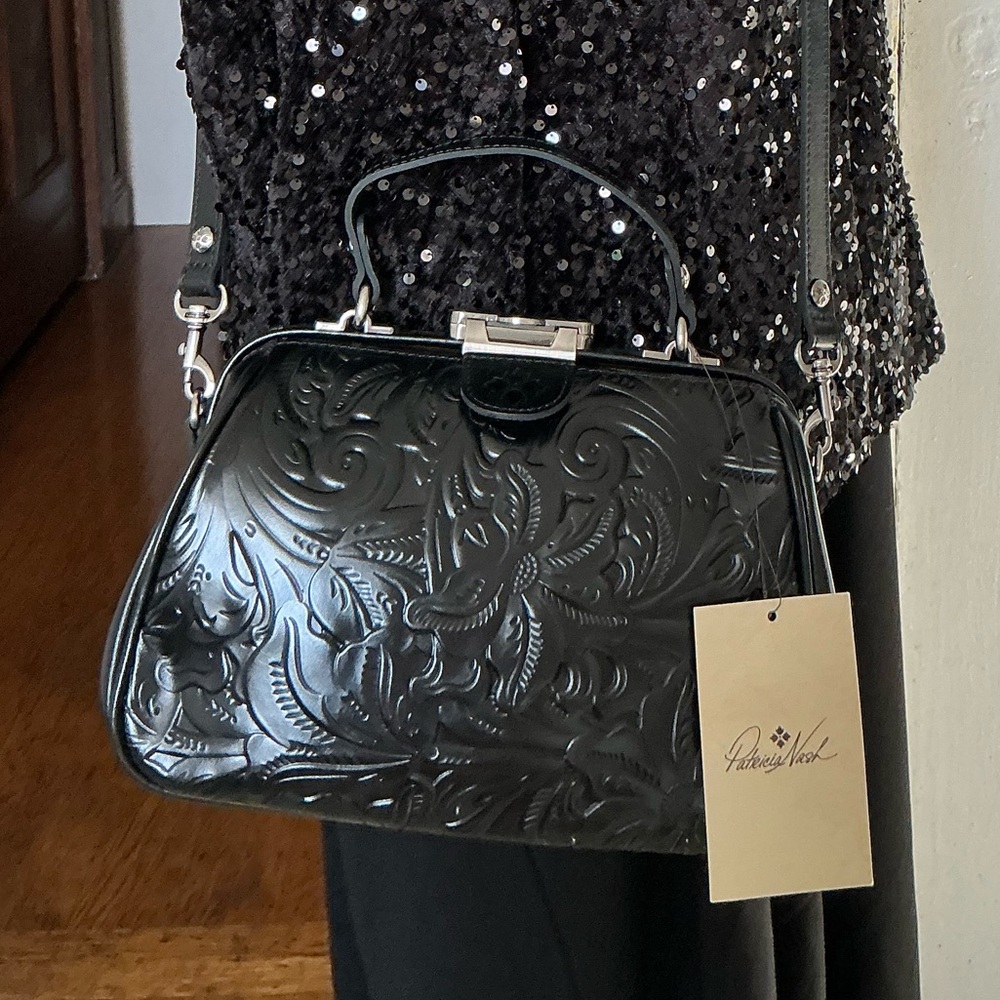 Patricia Nash Gracchi Satchel Florence Tooled NWT $229